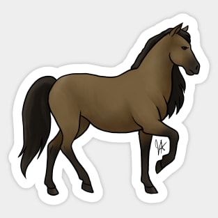 Horse - Paso Fino - Bay Sticker